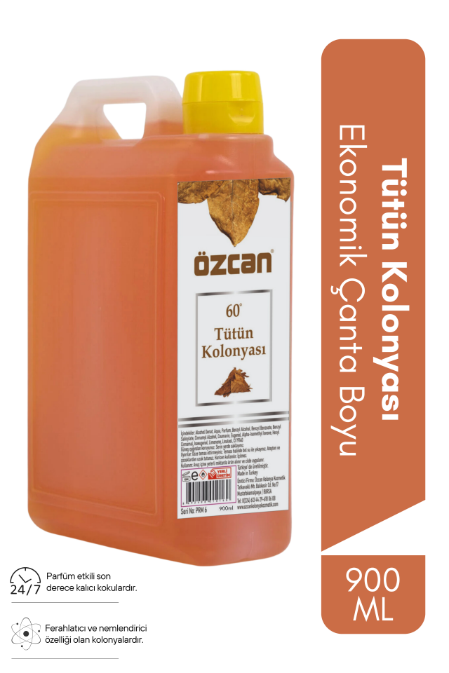 Tütün Kolonyası 900ml Ekonomik Çanta Plastik Şişe