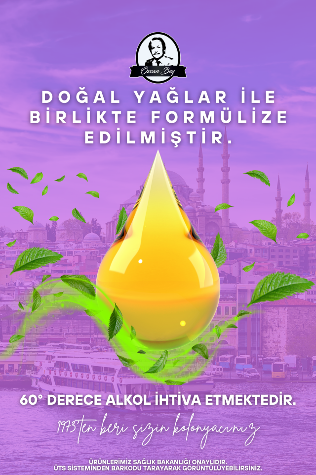 Nilüfer Çiçeği Kolonyası 900ml Ekonomik Çanta Plastik Şişe
