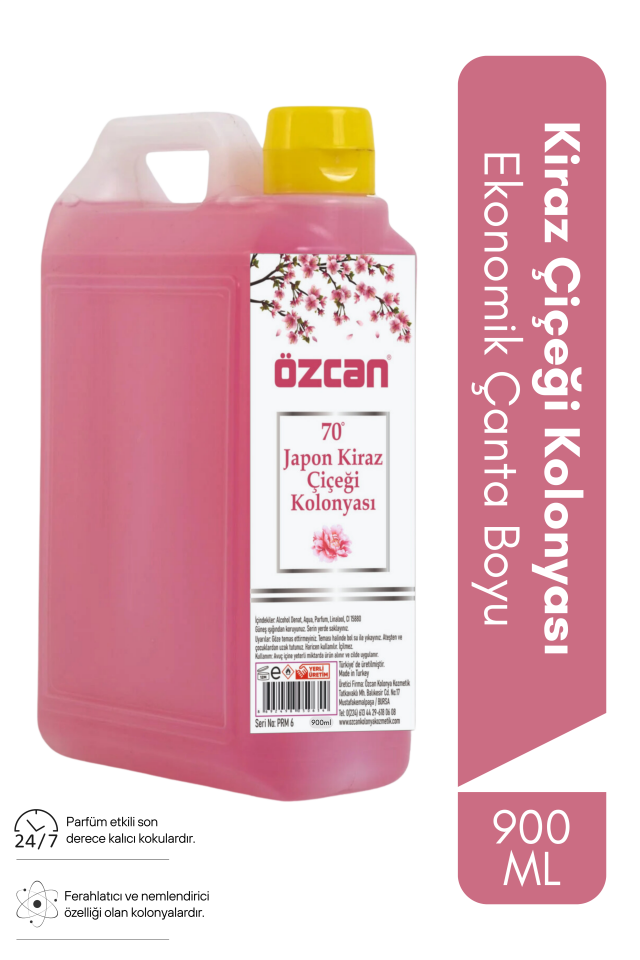 Japon Kiraz Çiçeği Kolonyası 900ml Ekonomik Çanta Plastik Şişe