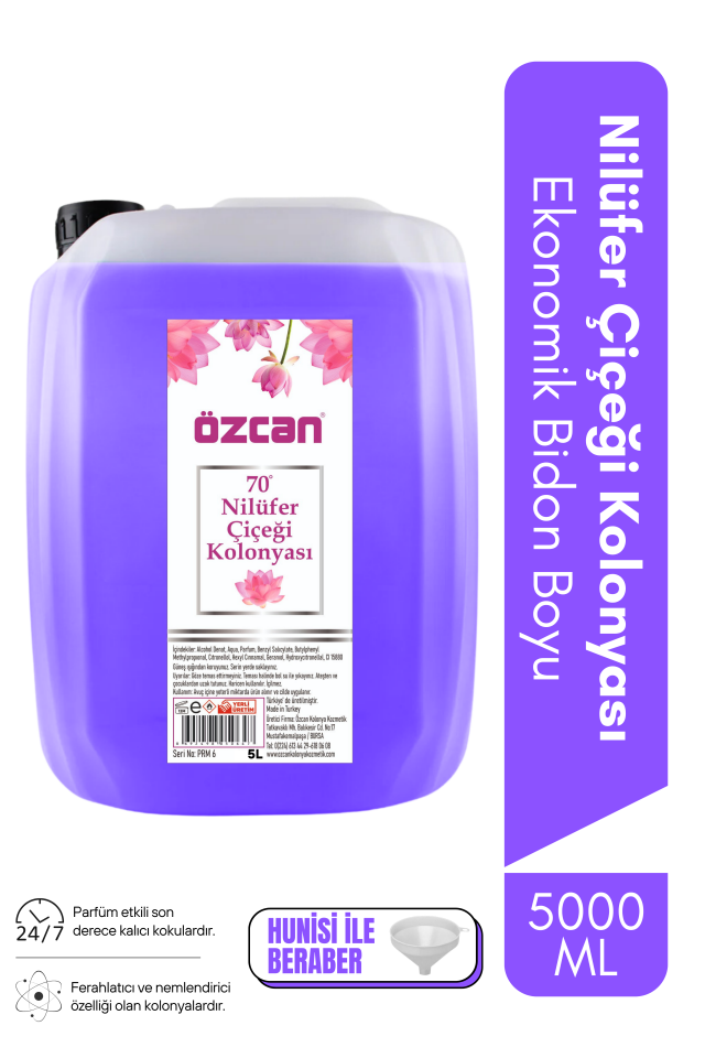 Nilüfer Çiçeği 5000ml Ekonomik Çanta Bidon Şişe