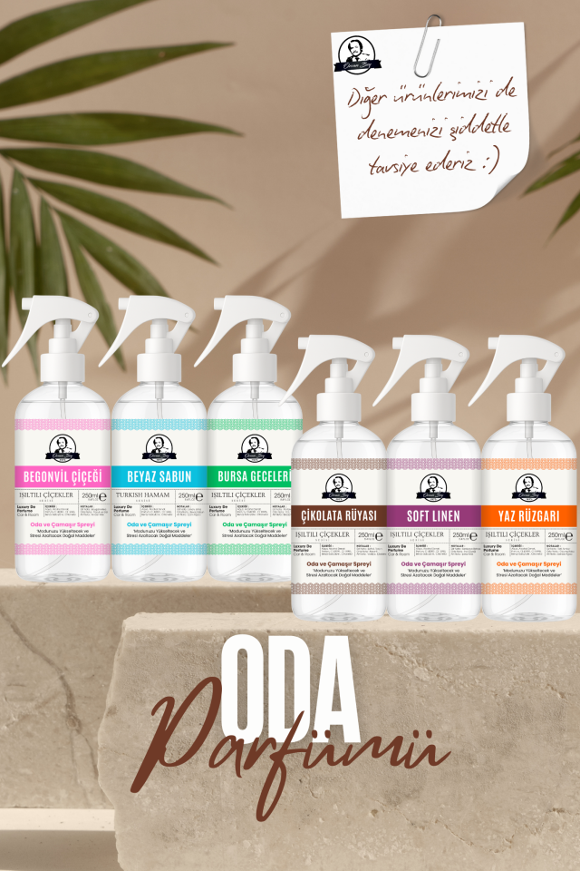 Soft Linen Parfümlü Oda ve Çamaşır Spreyi 250ml Ortam ve Araba Kokusu