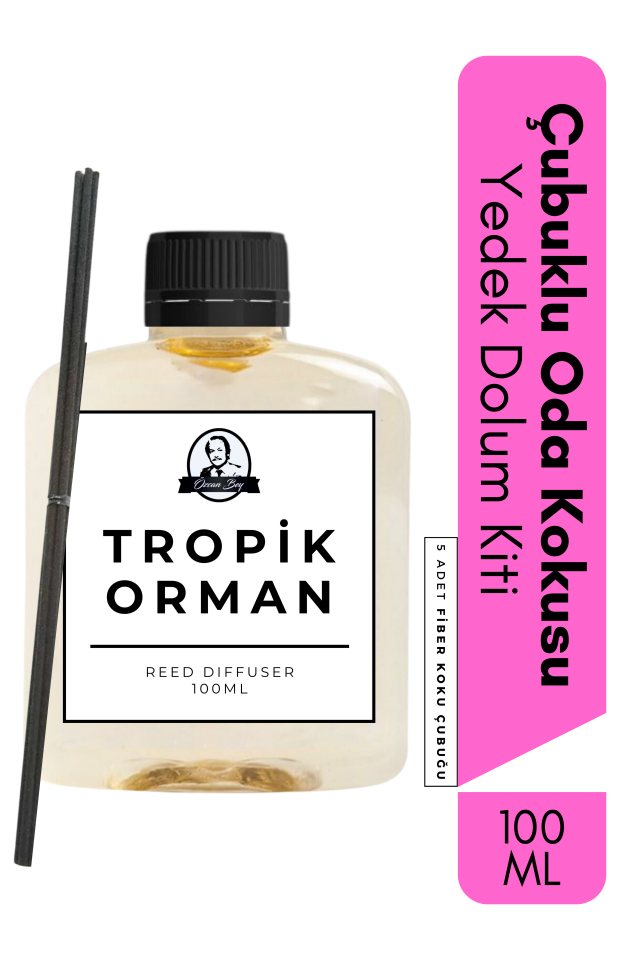 Tropik Orman Yedek Çubuklu Oda Ve Ortam Kokusu Esansı Refill 100ml