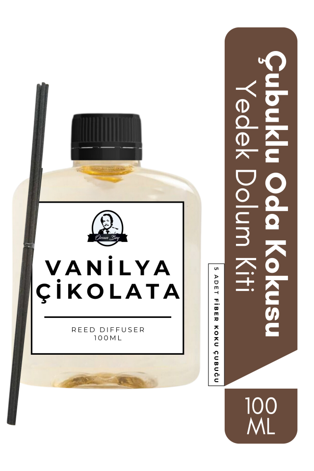 Vanilya Çikolata Yedek Çubuklu Oda Ve Ortam Kokusu Esansı Refill 100ml