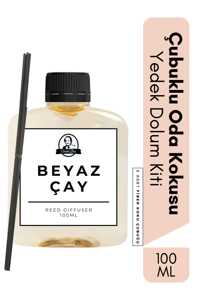 Beyaz Çay Yedek Çubuklu Oda Ve Ortam Kokusu Esansı Refill 100ml