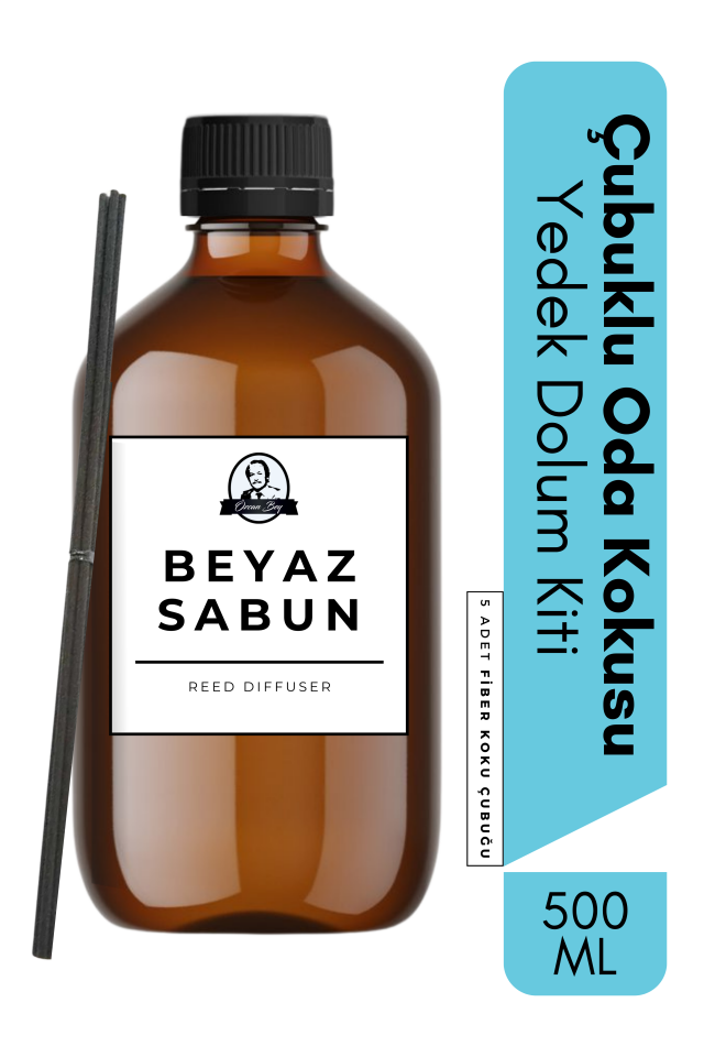 Beyaz Sabun Yedek Çubuklu Oda Ve Ortam Kokusu Esansı Refill 500ml
