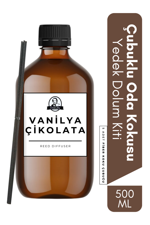Vanilya Çikolata Yedek Çubuklu Oda Ve Ortam Kokusu Esansı Refill 500ml