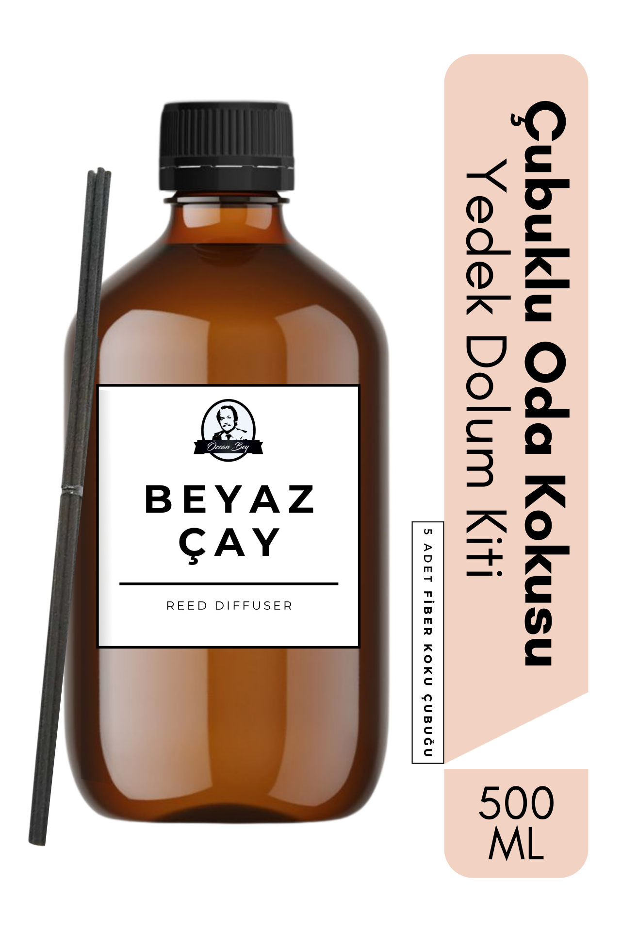 Beyaz Çay Yedek Çubuklu Oda Ve Ortam Kokusu Esansı Refill 500ml