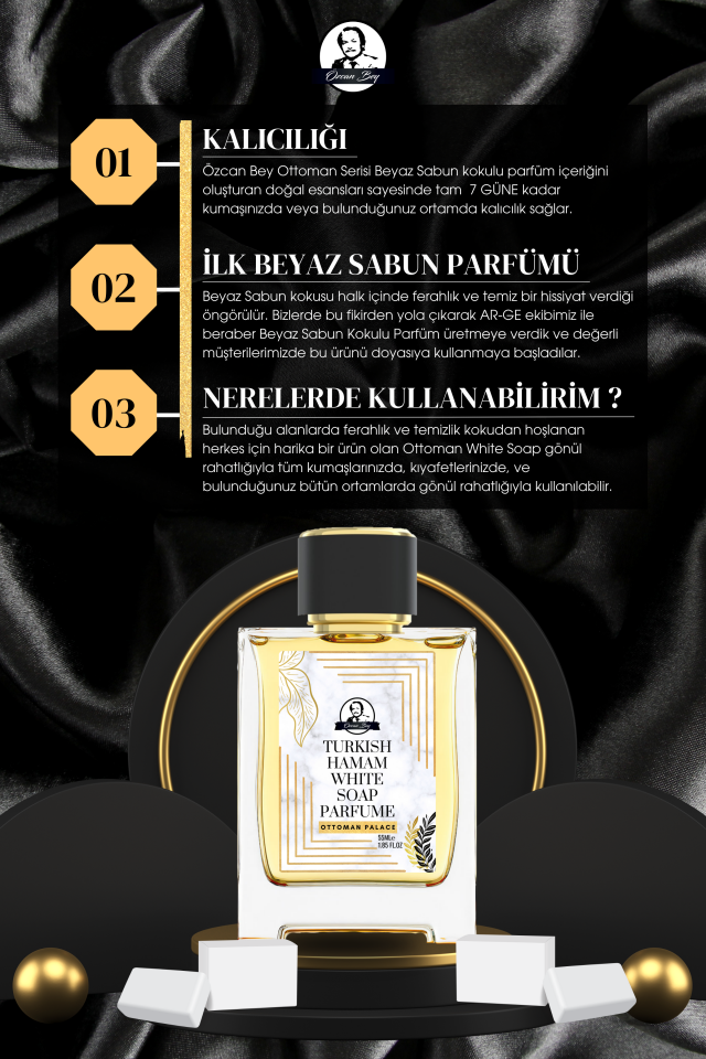 Ottoman Serisi Beyaz Sabun Kokulu Parfüm White Soap 55ml