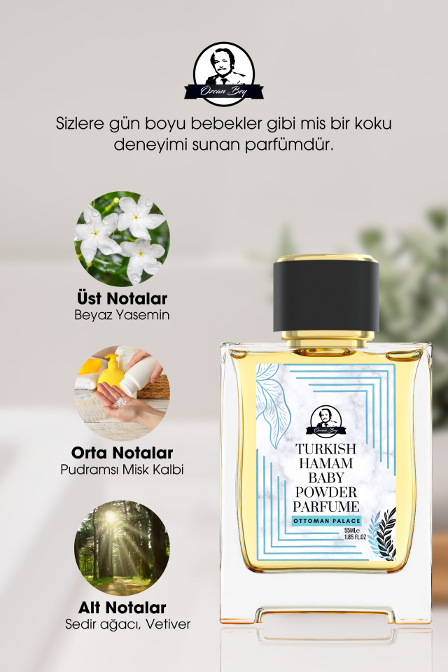 Ottoman Serisi Bebeksi Pudra Kokulu Parfüm Baby Powder 55ml