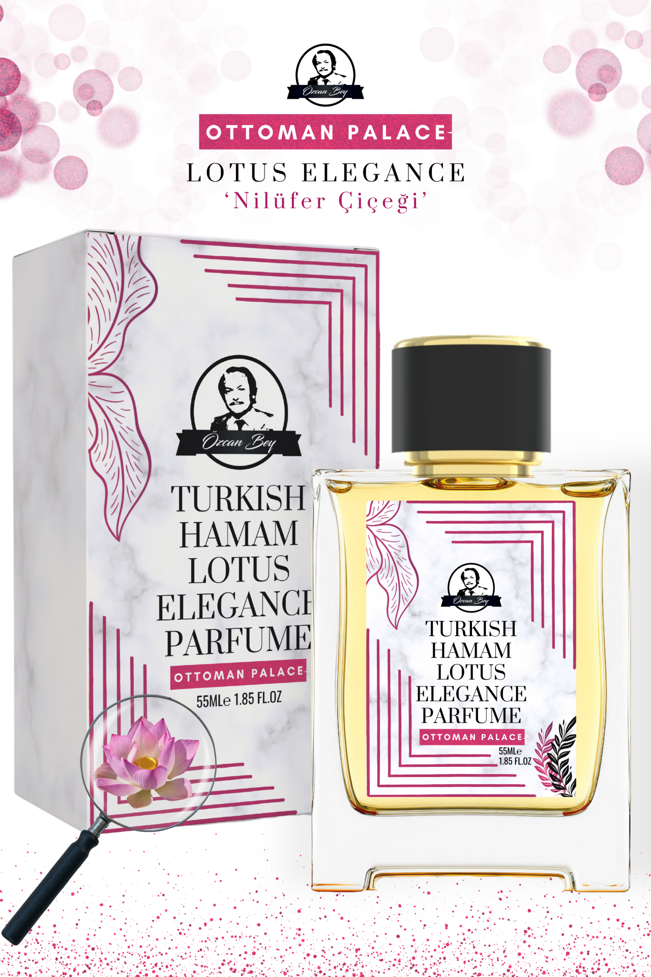 Ottoman Serisi Nilüfer Çiçeği Kokulu Parfüm Lotus Elegance 55ml