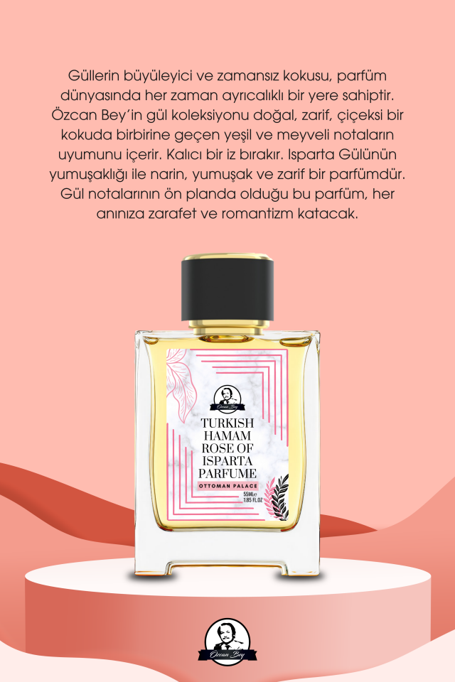 Ottoman Serisi Gül Çiçeği Kokulu Parfüm Rose of Isparta 55ml
