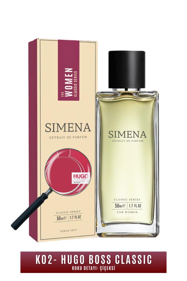 Simena K02 - Hugo Bos Kadın Parfümü Çiçeksi 50ml
