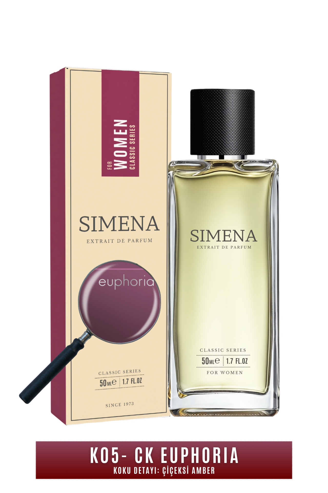 Simena K05 - Euphoria Kadın Parfümü Meyveli Çiçeksi Oryantal 50ml