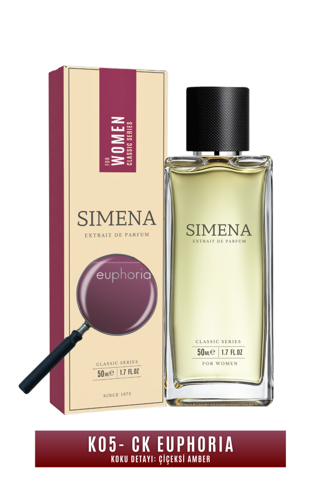 Simena K05 - Euphoria Kadın Parfümü Meyveli Çiçeksi Oryantal 50ml