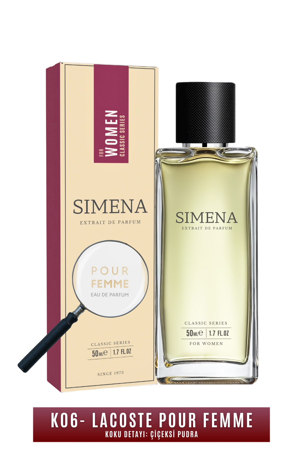 Simena K06 - Pour Femme Kadın Parfümü Çiçeksi Pudra 50ml