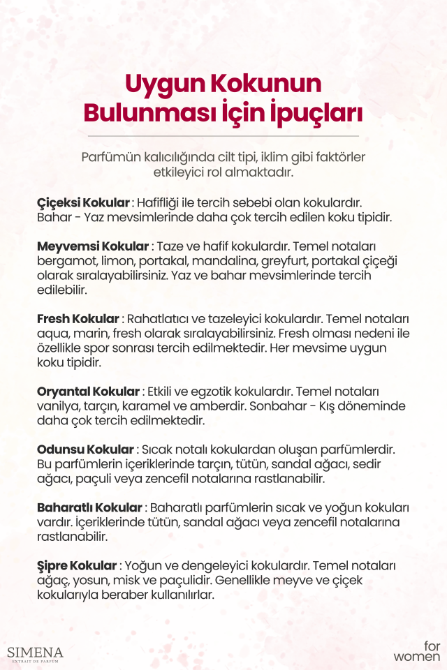 Simena K06 - Pour Femme Kadın Parfümü Çiçeksi Pudra 50ml
