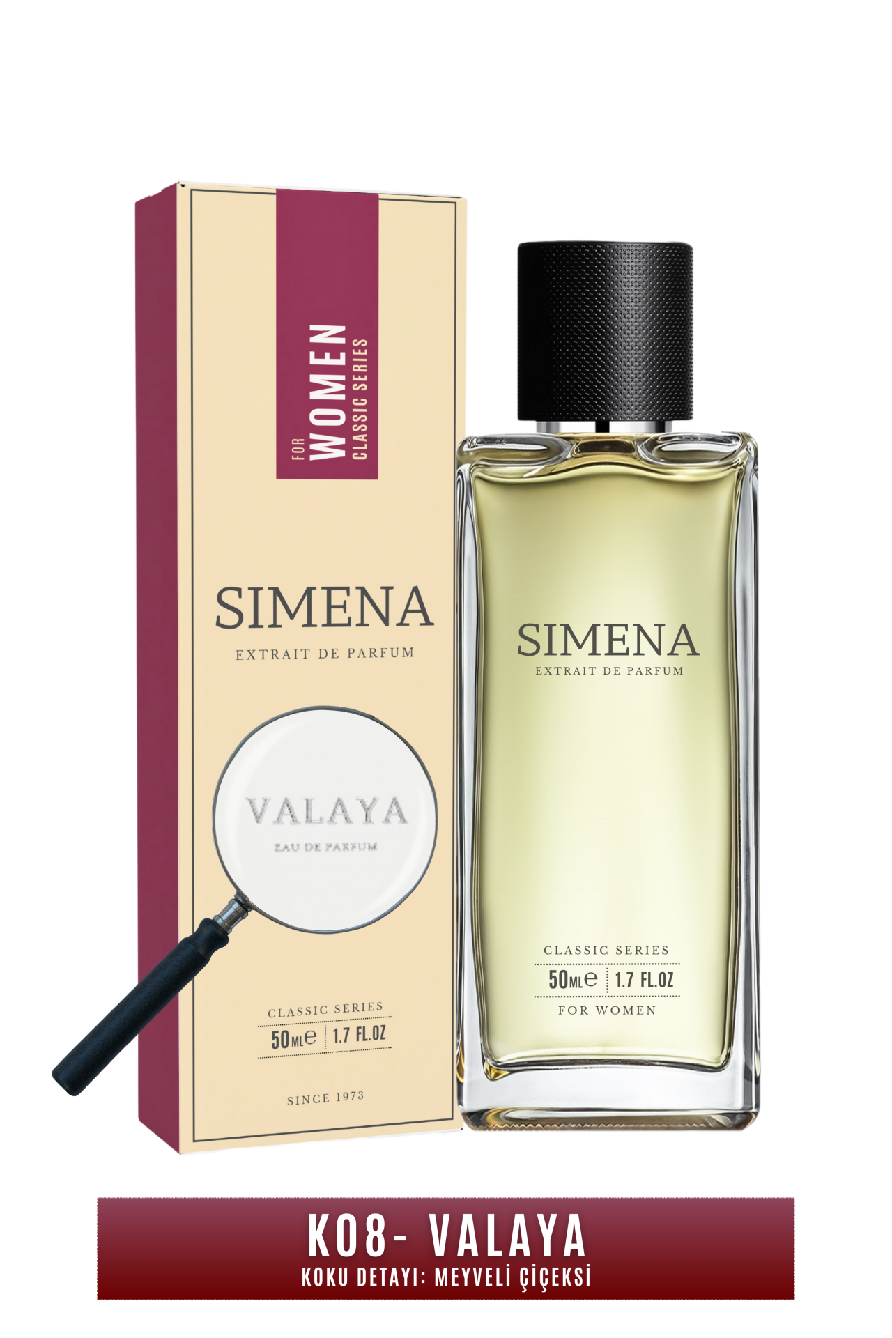 Simena K08 - Valaya Kadın Parfümü Çiçeksi Meyveli 50ml