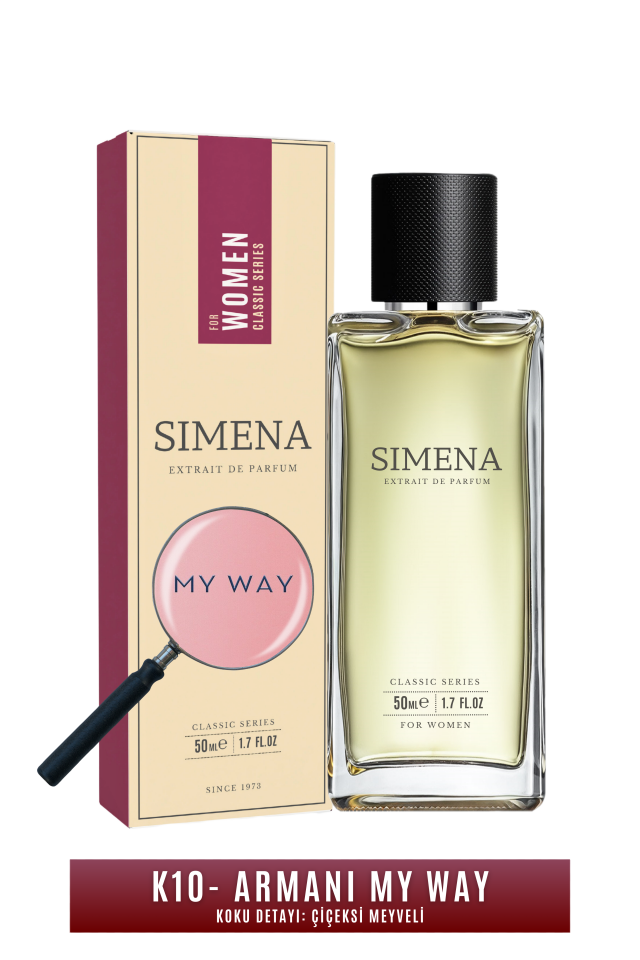 Simena K10 - My Way Kadın Parfümü Çiçeksi Meyveli 50ml