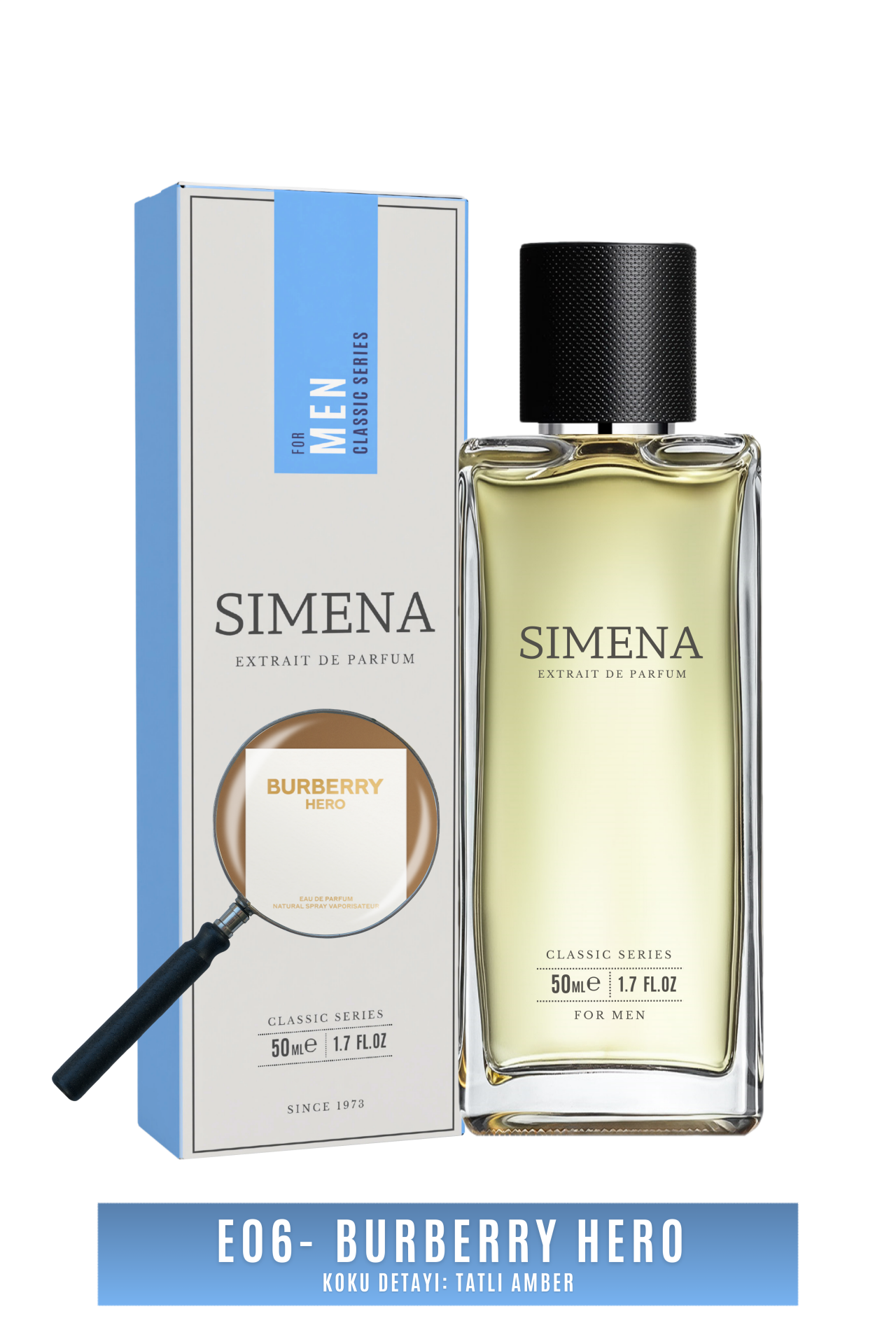 Simena E06 - Burbery Hero Tatlı Amber 50ml