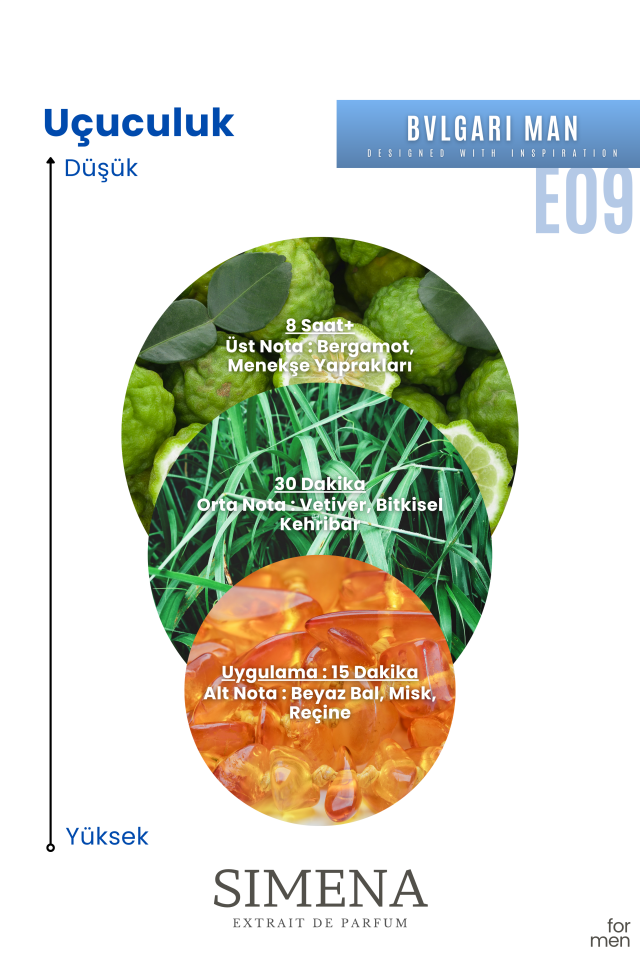 Simena E09 - Bulgari Man Oryantal Fujer 50ml