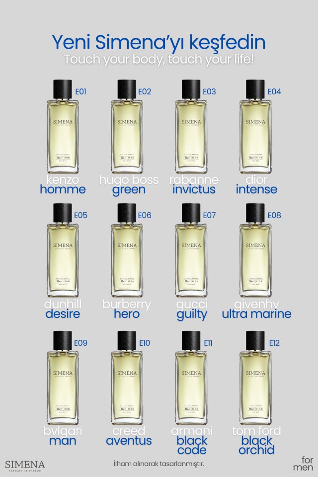 Simena E09 - Bulgari Man Oryantal Fujer 50ml