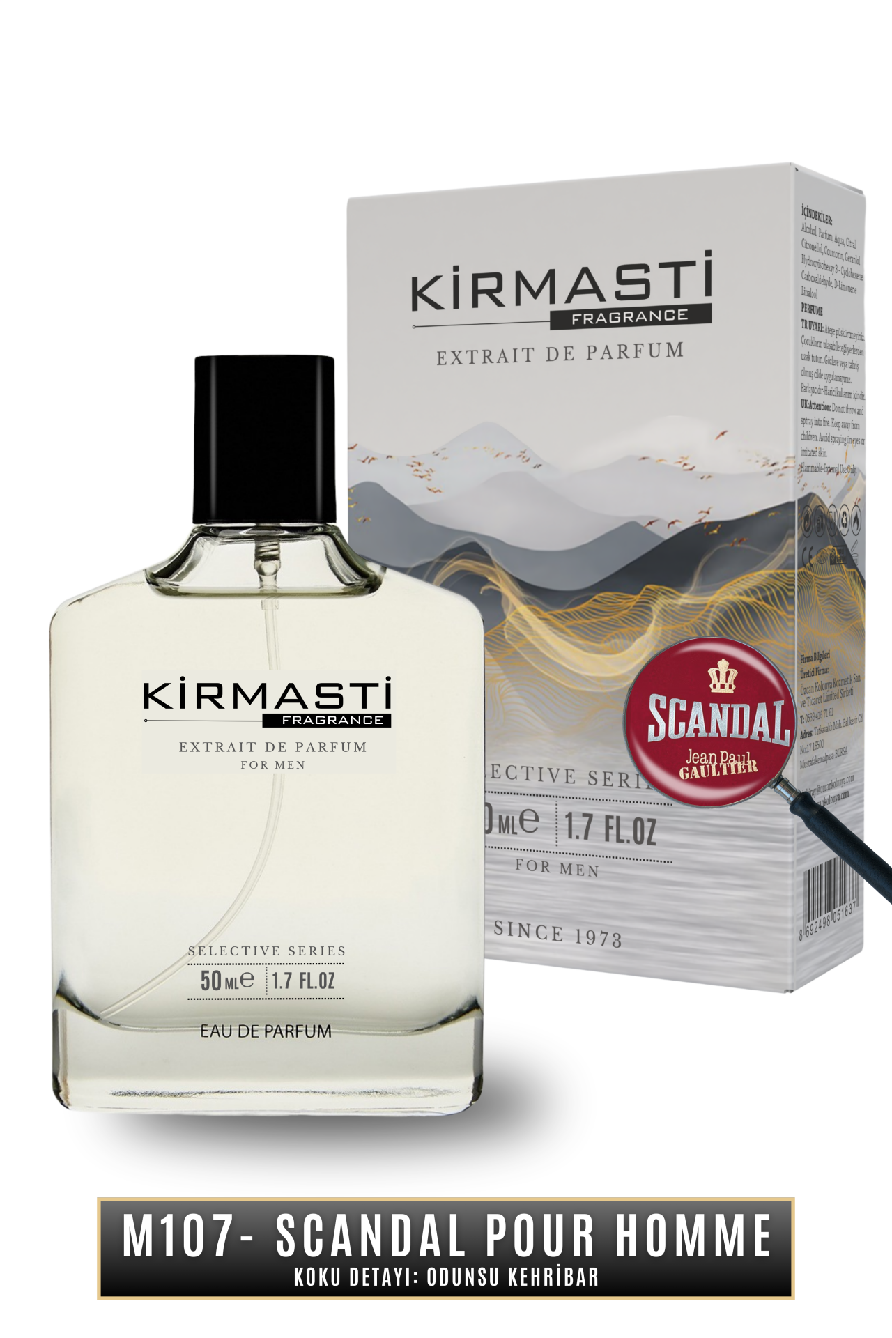 Kirmasti Selective M107 - Jean Paul Scandal Odunsu Kehribar 50ml