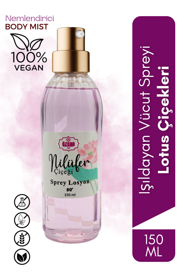 Nilüfer Çiçeği Kadın Saç Ve Vücut Spreyi Lotus Dreams Body Mist 150ml