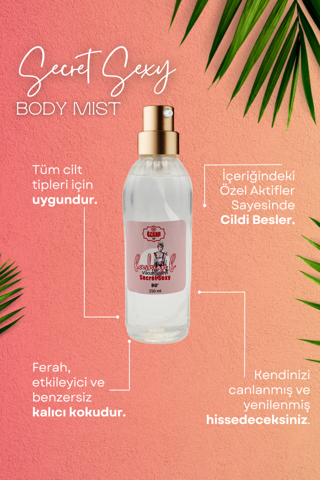 Secret Sexy Kadın Saç Ve Vücut Spreyi Body Mist 150ml