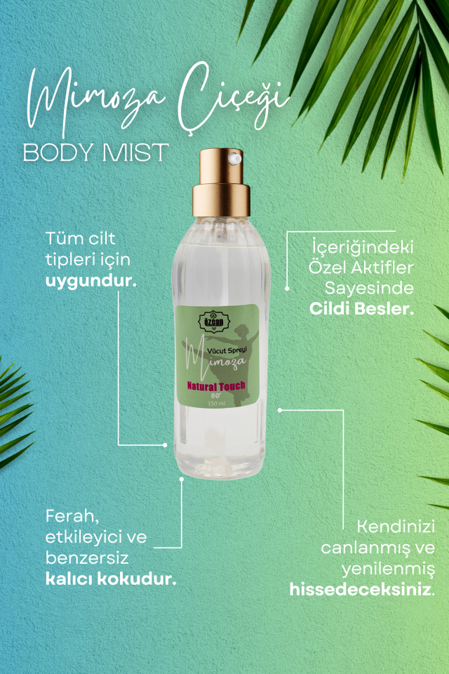 Mimoza Çiçeği Kadın Saç Ve Vücut Spreyi Mimosa Body Mist 150ml