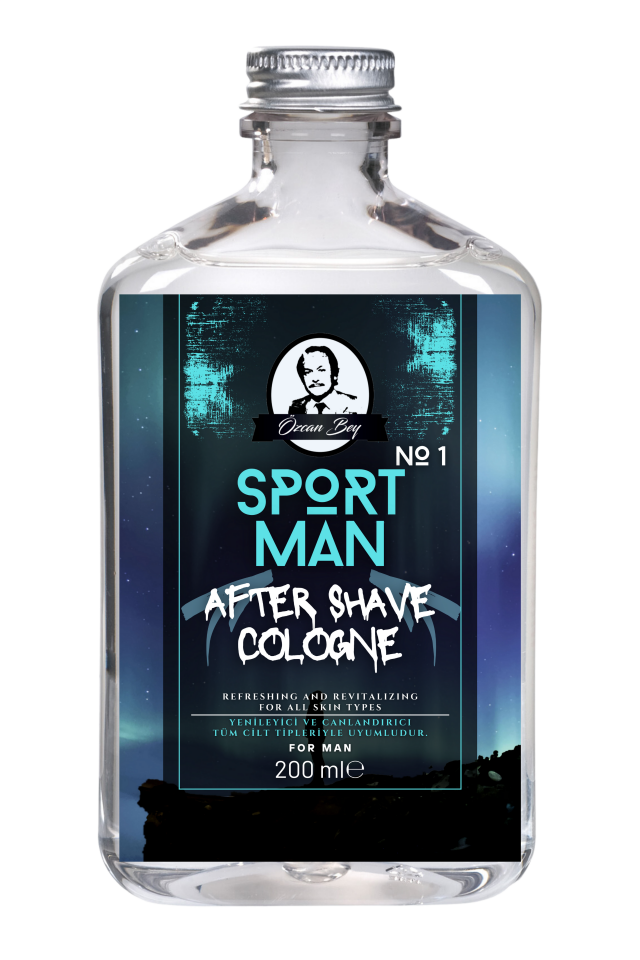 After Shave Serisi Sport Man No.1 Tıraş Sonrası Tahrişi Önleyici ve Nemlendirici Kolonya 200ml