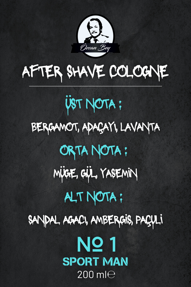 After Shave Serisi Sport Man No.1 Tıraş Sonrası Tahrişi Önleyici ve Nemlendirici Kolonya 200ml