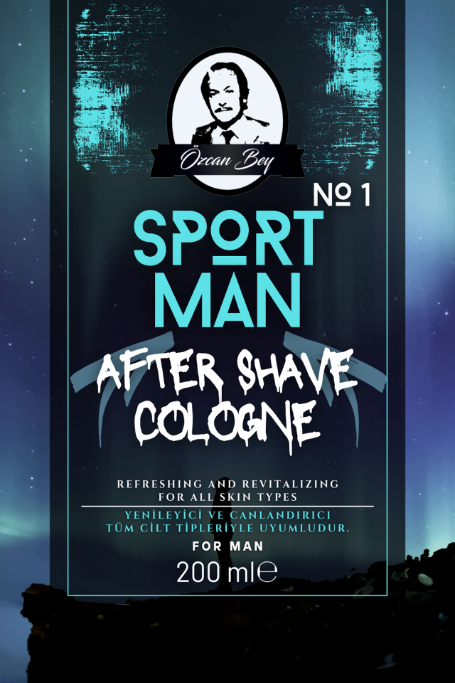 After Shave Serisi Sport Man No.1 Tıraş Sonrası Tahrişi Önleyici ve Nemlendirici Kolonya 200ml