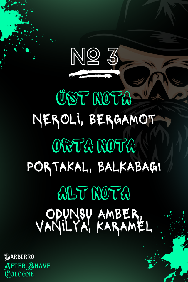 After Shave Serisi Attack No.3 Tıraş Sonrası Tahrişi Önleyici ve Nemlendirici Kolonya 200ml