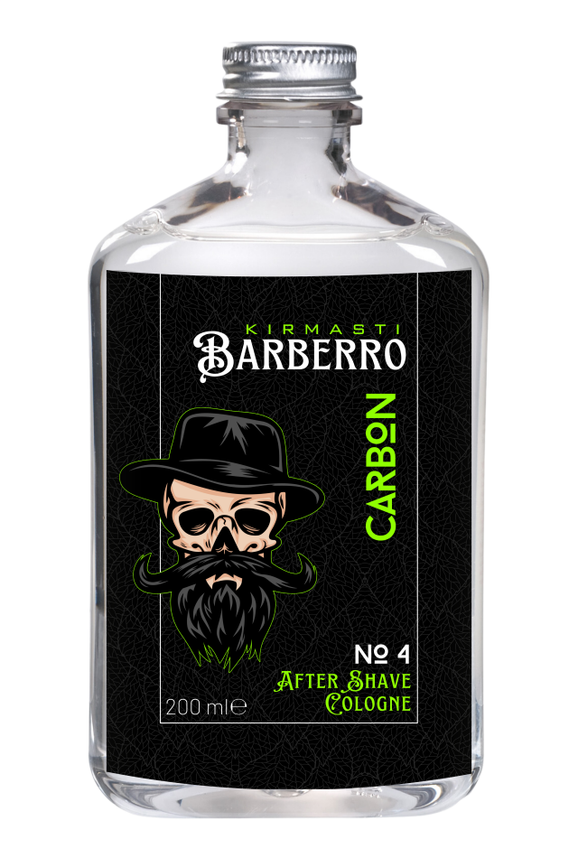 After Shave Serisi Carbon No.4 Tıraş Sonrası Tahrişi Önleyici ve Nemlendirici Kolonya 200ml