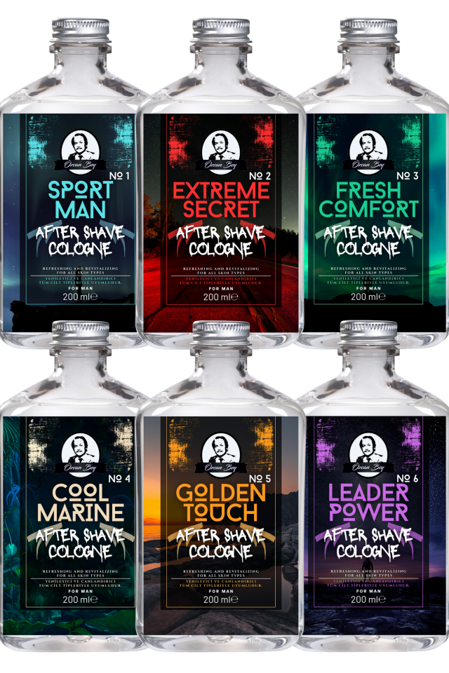 After Shave Serisi Cool Marine No.4 Tıraş Sonrası Tahrişi Önleyici ve Nemlendirici Kolonya 200ml