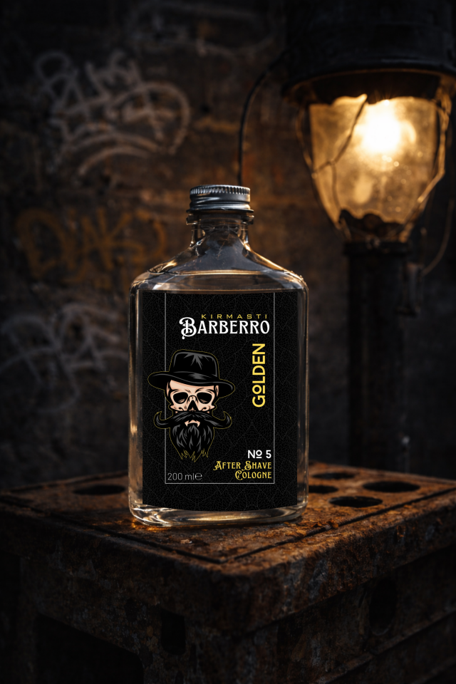 After Shave Serisi Golden No.5 Tıraş Sonrası Tahrişi Önleyici ve Nemlendirici Kolonya 200ml