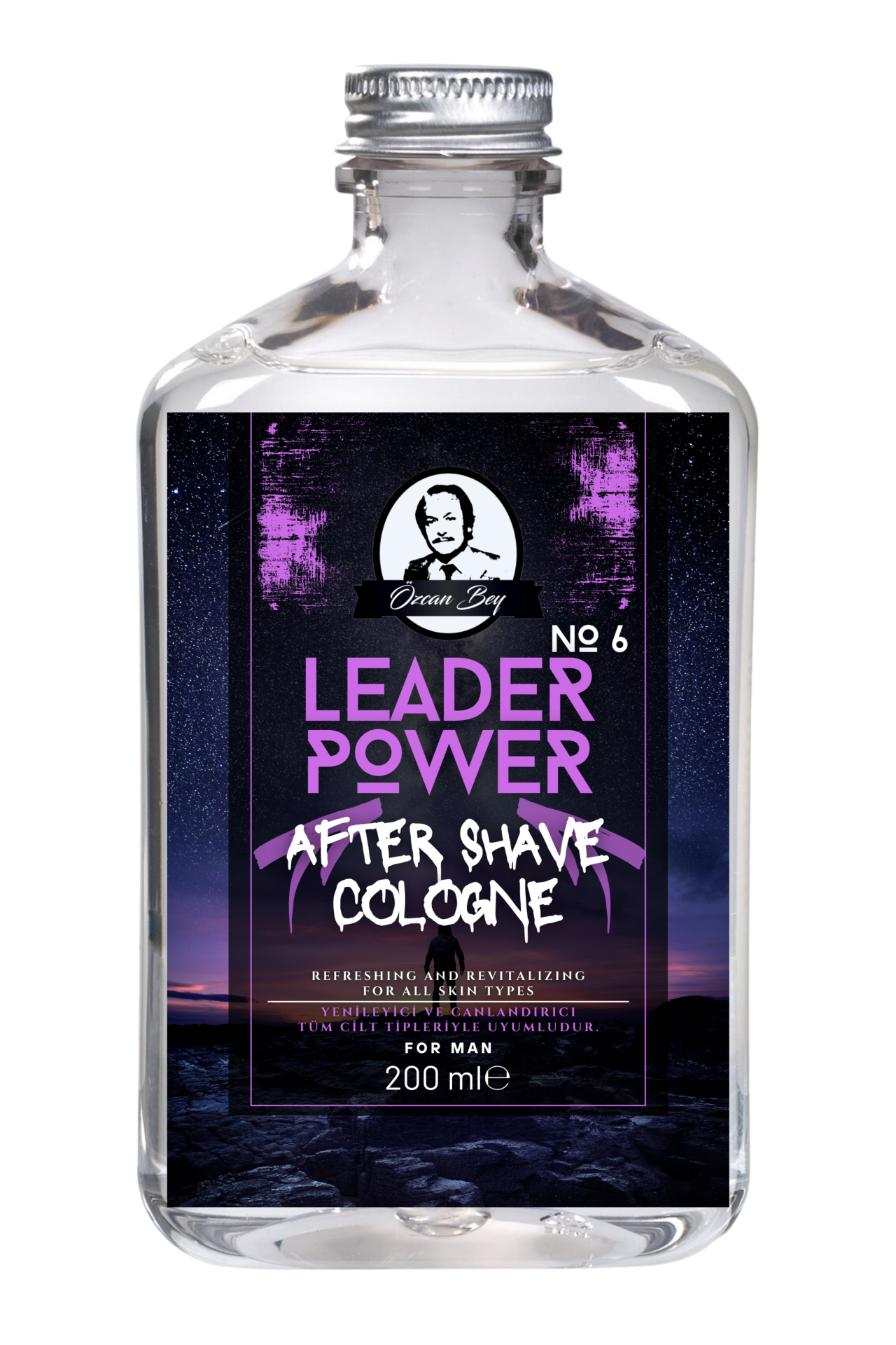 After Shave Serisi Leader Power No.6 Tıraş Sonrası Tahrişi Önleyici ve Nemlendirici Kolonya 200ml