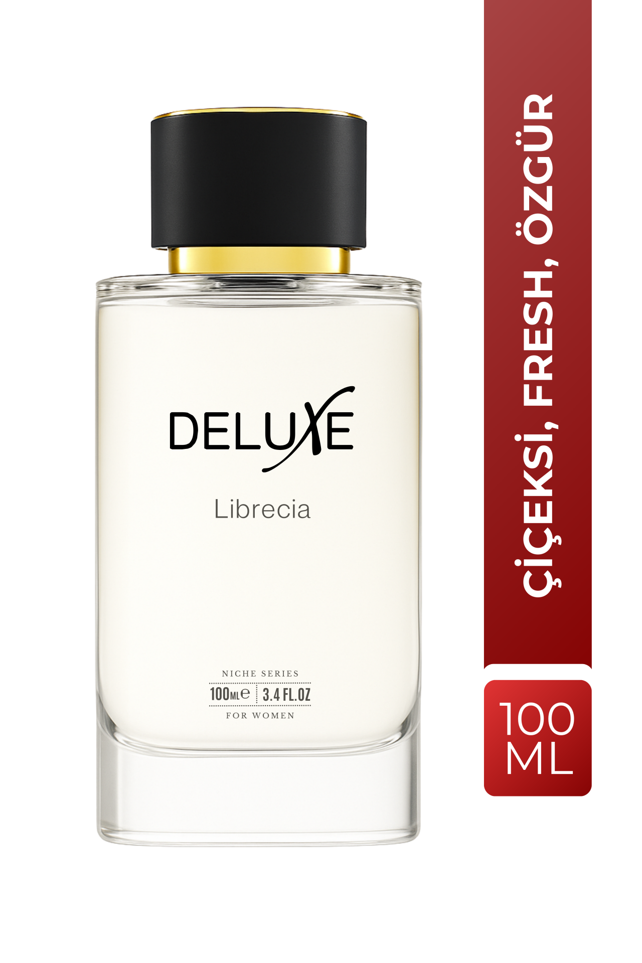 Librecia EDP Kadın Parfümü 100ml | Çiçeksi, Fresh| Frenk Üzümü, Lavanta, Yasemin, Vanilya, Misk, Amber