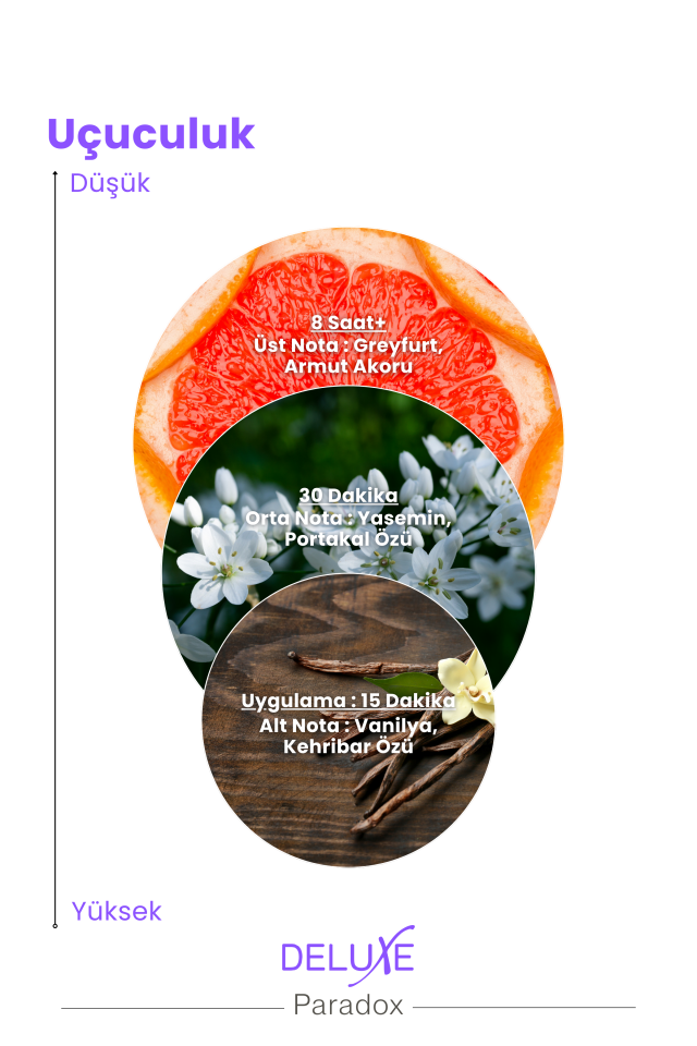 Paradox EDP Kadın Parfümü 100ml | Meyveli, Çiçeksi | Armut, Neroli, Bergamot, Yasemin, Amber, Vanilya