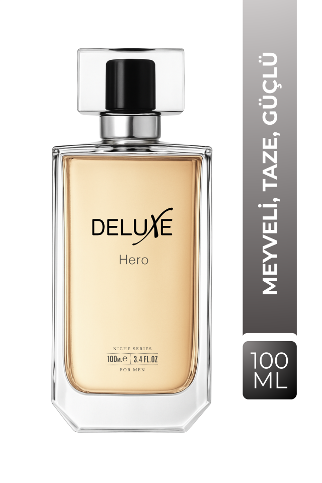 Hero EDP Erkek Parfüm 100ml | Meyveli, Taze | Şeftali, Armut, Ahududu, Frenk Üzümü, Misk