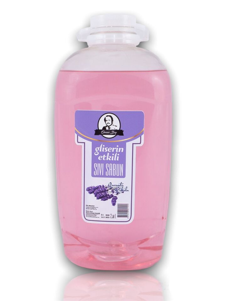 Gliserin Etkili Lavanta Çiçeği Kokulu Nemlendirici Parfümlü Sıvı Sabun 2500ml