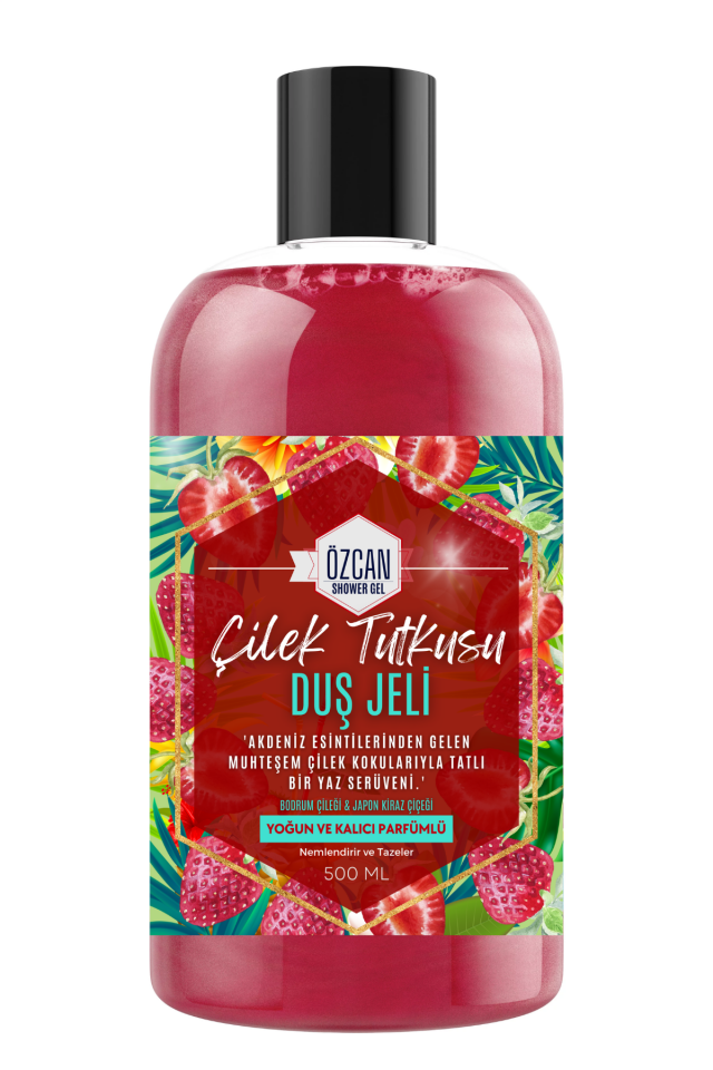 Çilek Tutkusu Strawberry Fruits Çilek Kokulu Nemlendirici Banyo ve Duş Jeli 500ml