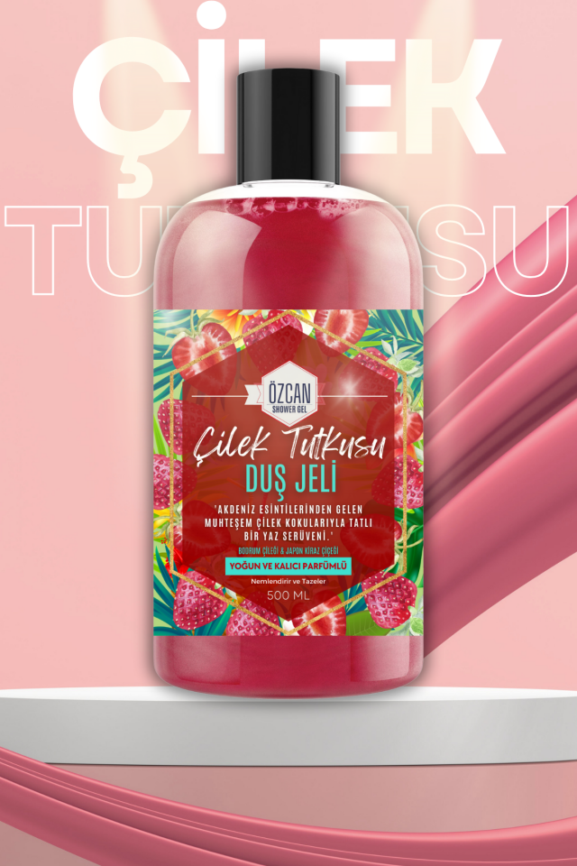 Çilek Tutkusu Strawberry Fruits Çilek Kokulu Nemlendirici Banyo ve Duş Jeli 500ml