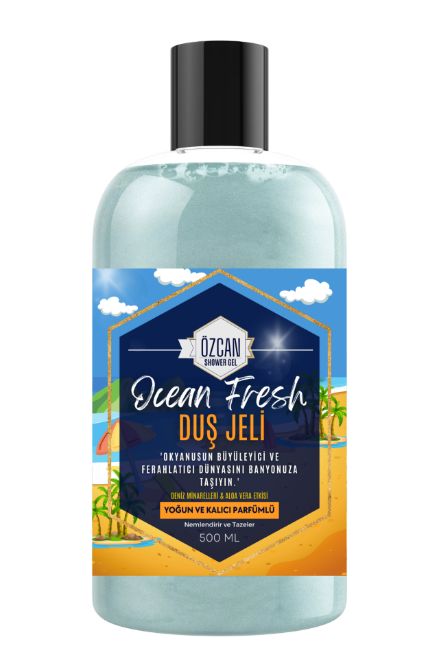 Ocean Fresh Mentol Etkili Okyanus Ferahlığı Kokulu Nemlendirici Banyo ve Duş Jeli 500ml