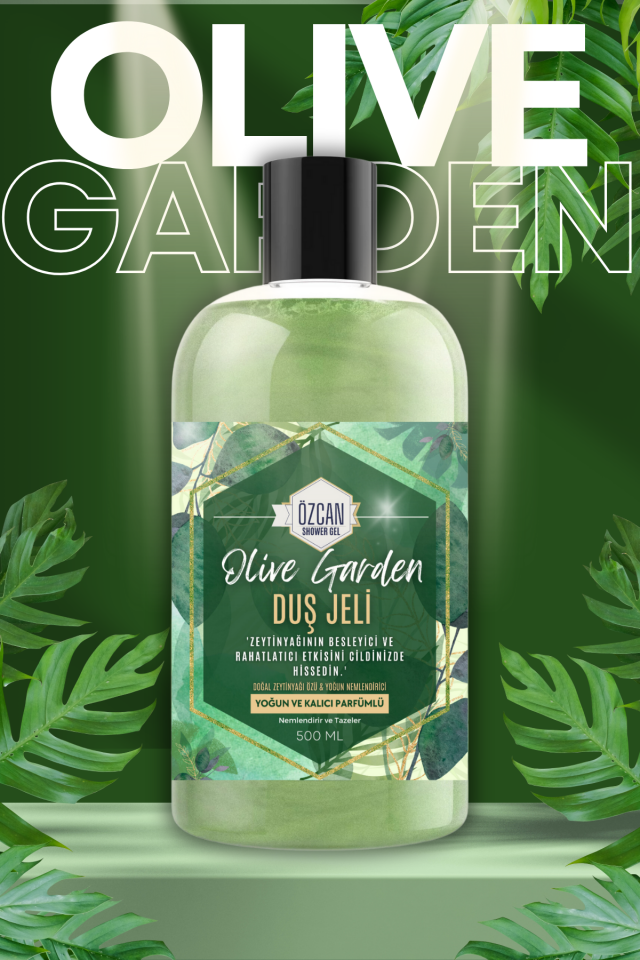Olive Garden Doğal Zeytinyağlı Hamam Kokulu Zeytinyağı Özlü Nemlendirici Banyo ve Duş Jeli 500ml