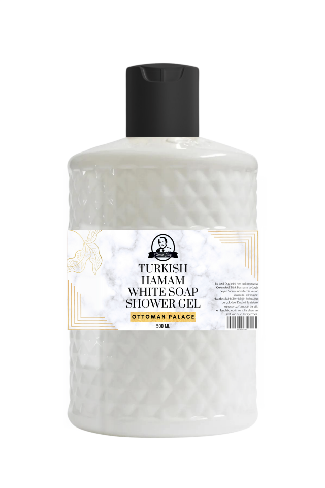 Ottoman Serisi Parabensiz Nemlendirici Beyaz Sabun Kokulu Duş Jeli White Soap Shower Gel 500ml
