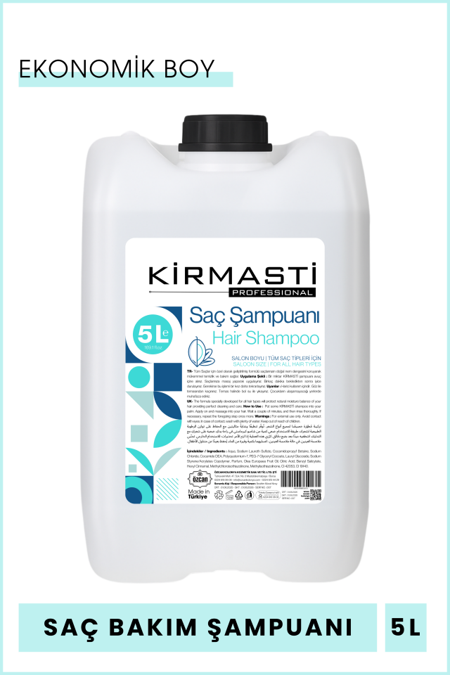 Bitki Özlü Onarıcı Saç Bakım Şampuanı 5 Litre Prokeratin Hair Shampoo Avantajlı Ekonomik Boy 5000ml