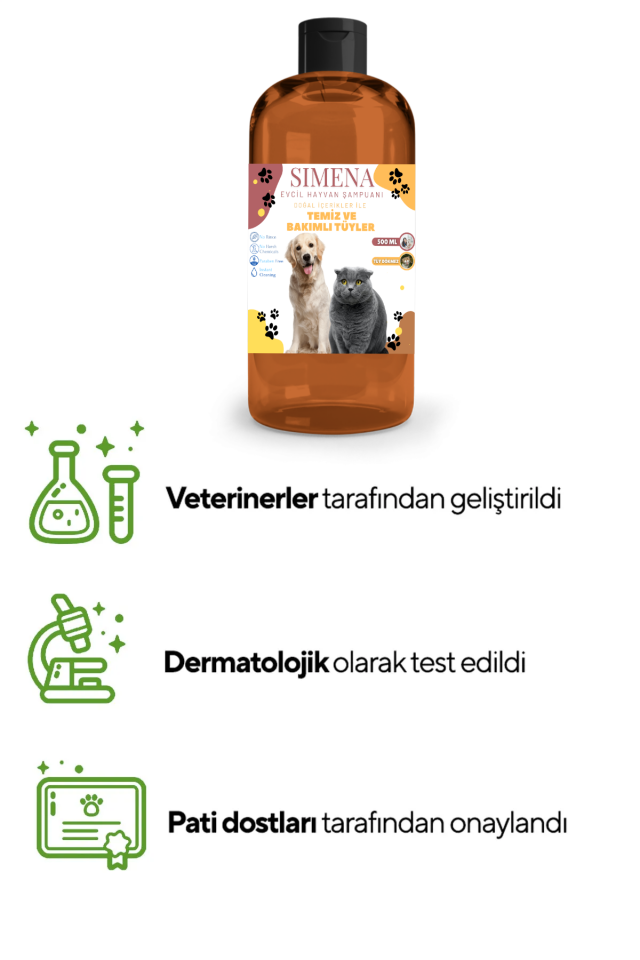 Hayvan Tüy Dökülmesi Ve Topaklanma Önleyici Arındırıcı Kedi Köpek Şampuanı 1 Litre Avantaj Boy