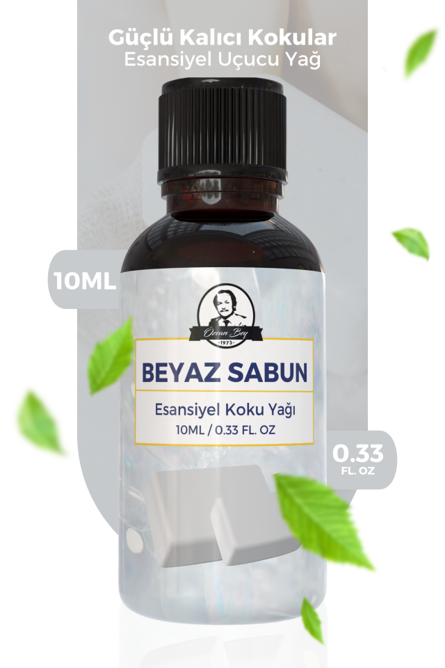 Turkish Hamam White Soap Esansiyel Yağı Beyaz Sabun Uçucu Buhurdanlık Yağı Difüzör Esansı 10ml