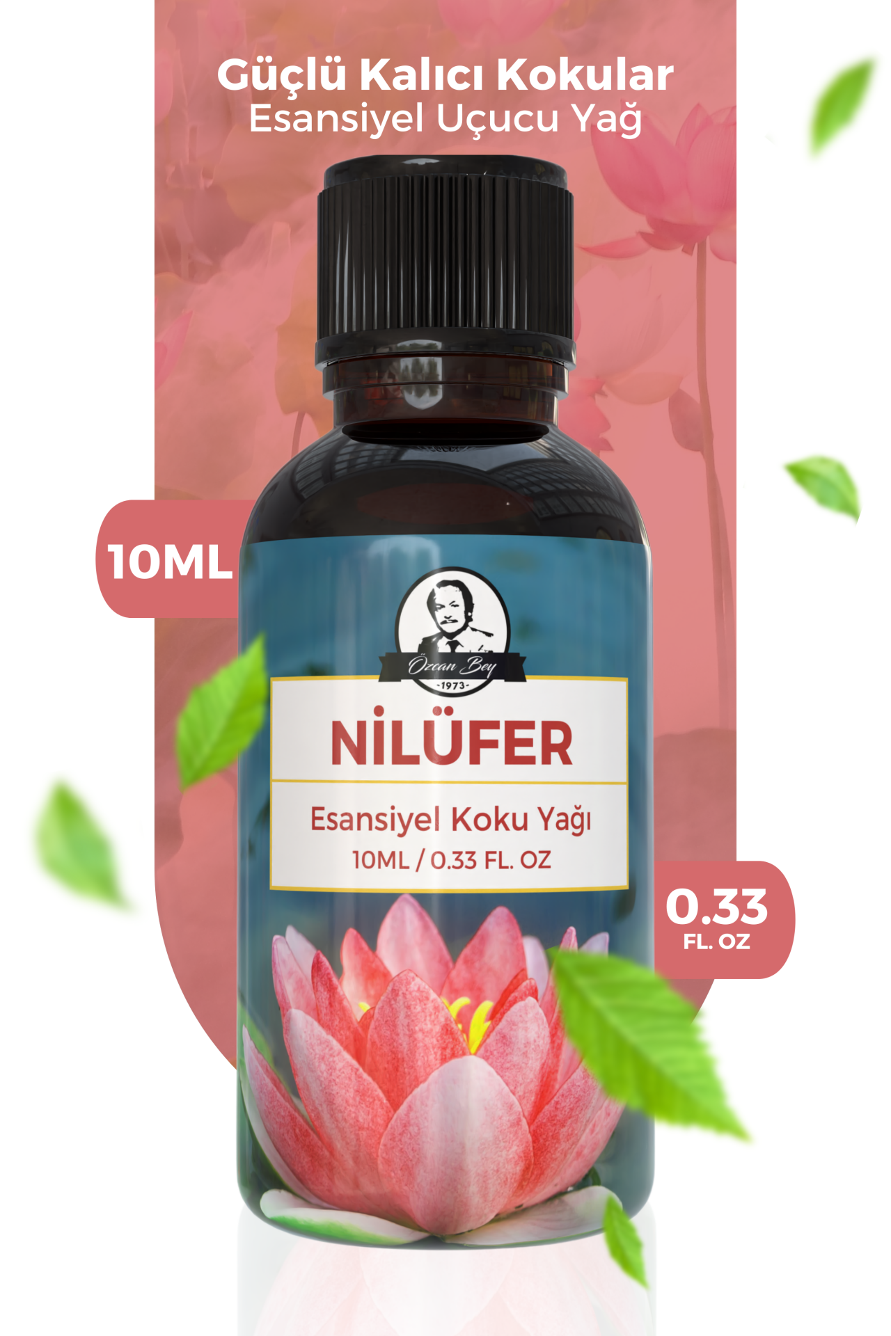 Lotus Nilüfer Çiçeği Kokulu Esansiyel Uçucu Koku Yağı Buhurdanlık Yağı Difüzör Esansı Küre 10ml